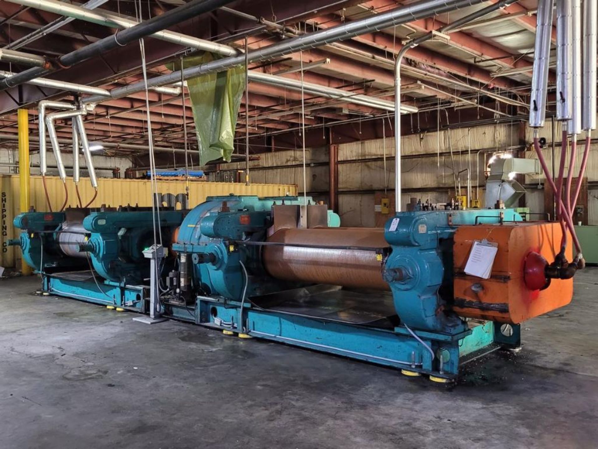 Stewart Bolling Conjoined Two Roll Mill: Approx. 84"L x 24" Dia. Rolls, 300 HP Motor, Lufkin Model T