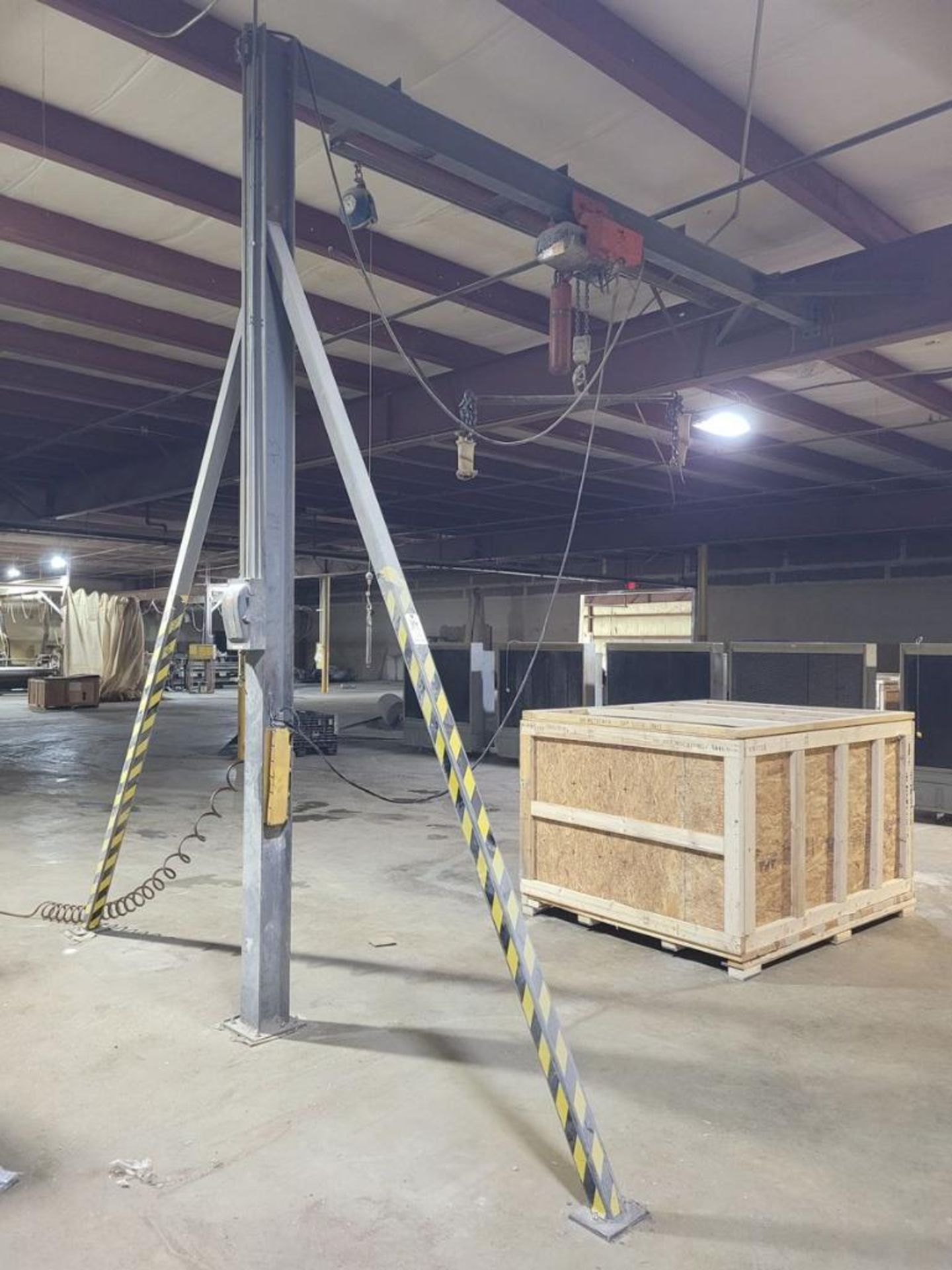 Gantry Style Hoist System: Approx. 16' x 13'-10" with CM Lodestar 2-Ton Electric Chain Hoist & 4-But