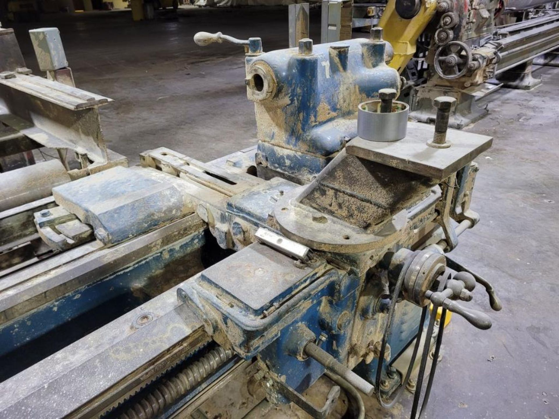 LeBlond Converted Rubber Belt Grinding Lathe: 15-1010 Spindle RPM, Approx. 16" Swing, Approx. 120" B - Image 5 of 6