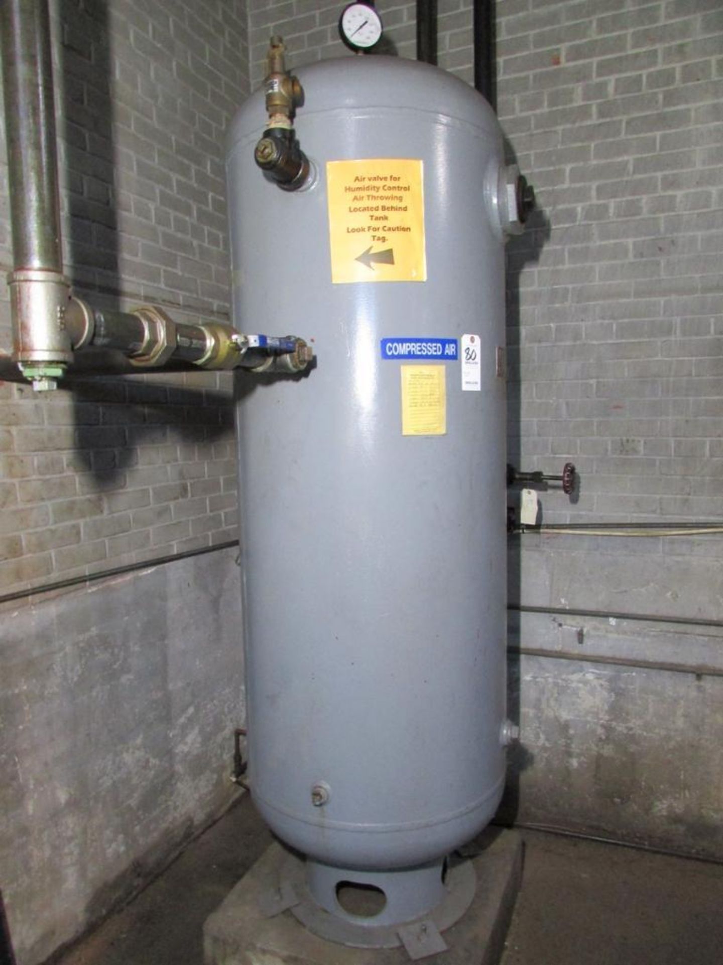Approx. 30" Dia. X 72" Compressed Air Receiving Tank - Image 2 of 3