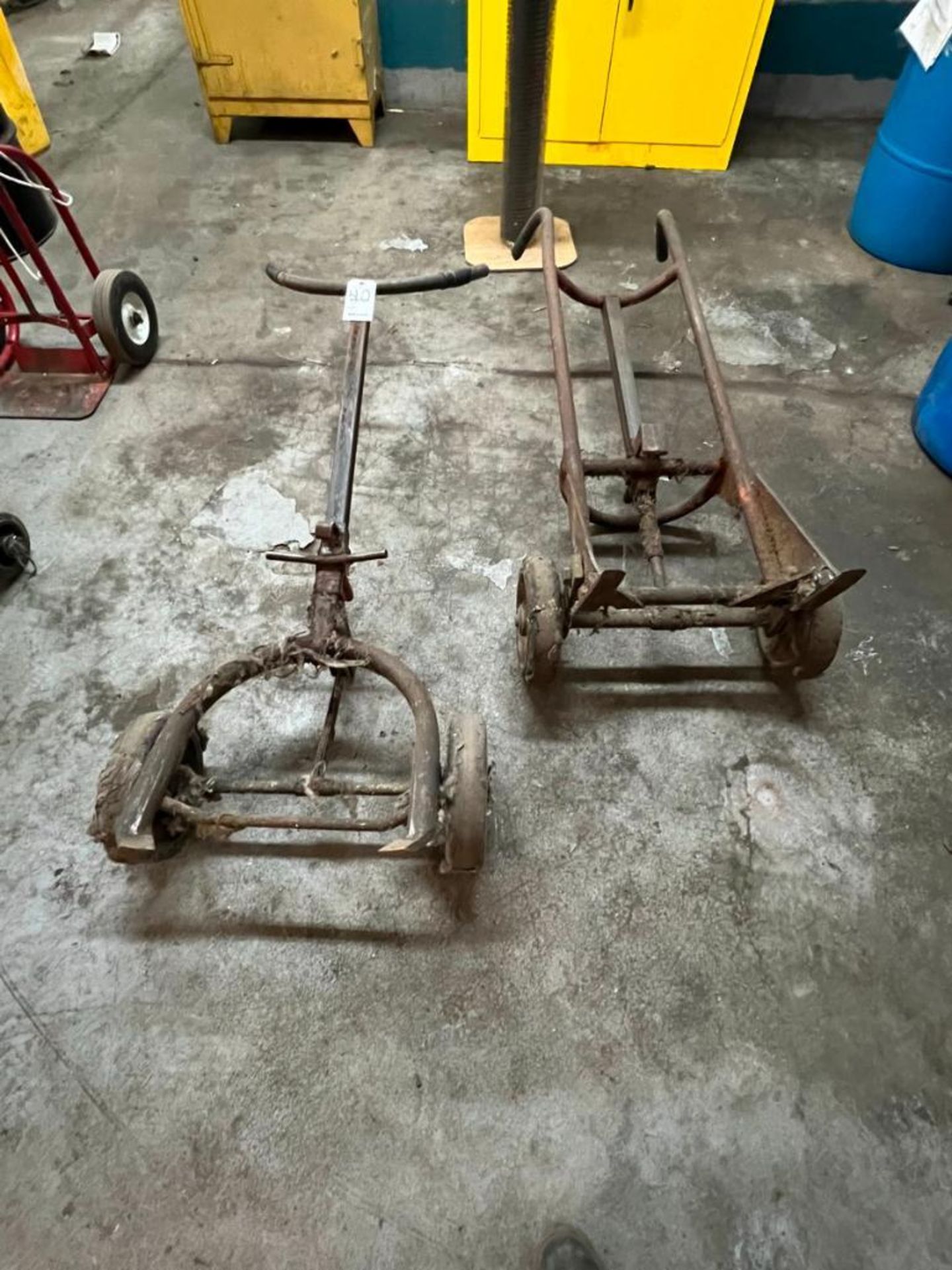 (1) Lot of (2) mobile barrel dollies, Located At 32 Mill St, Newport, ME 04953
