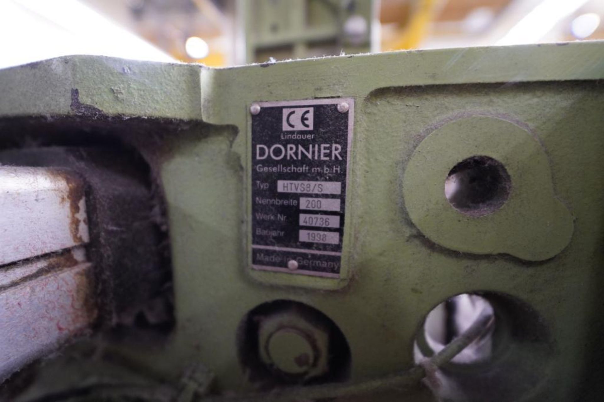 1998 Dornier 200 cm Jacquard Rapier Loom, Model HTVS 8/S, S/N 40736 - Equiped with 6 ECS, Located At - Image 11 of 11