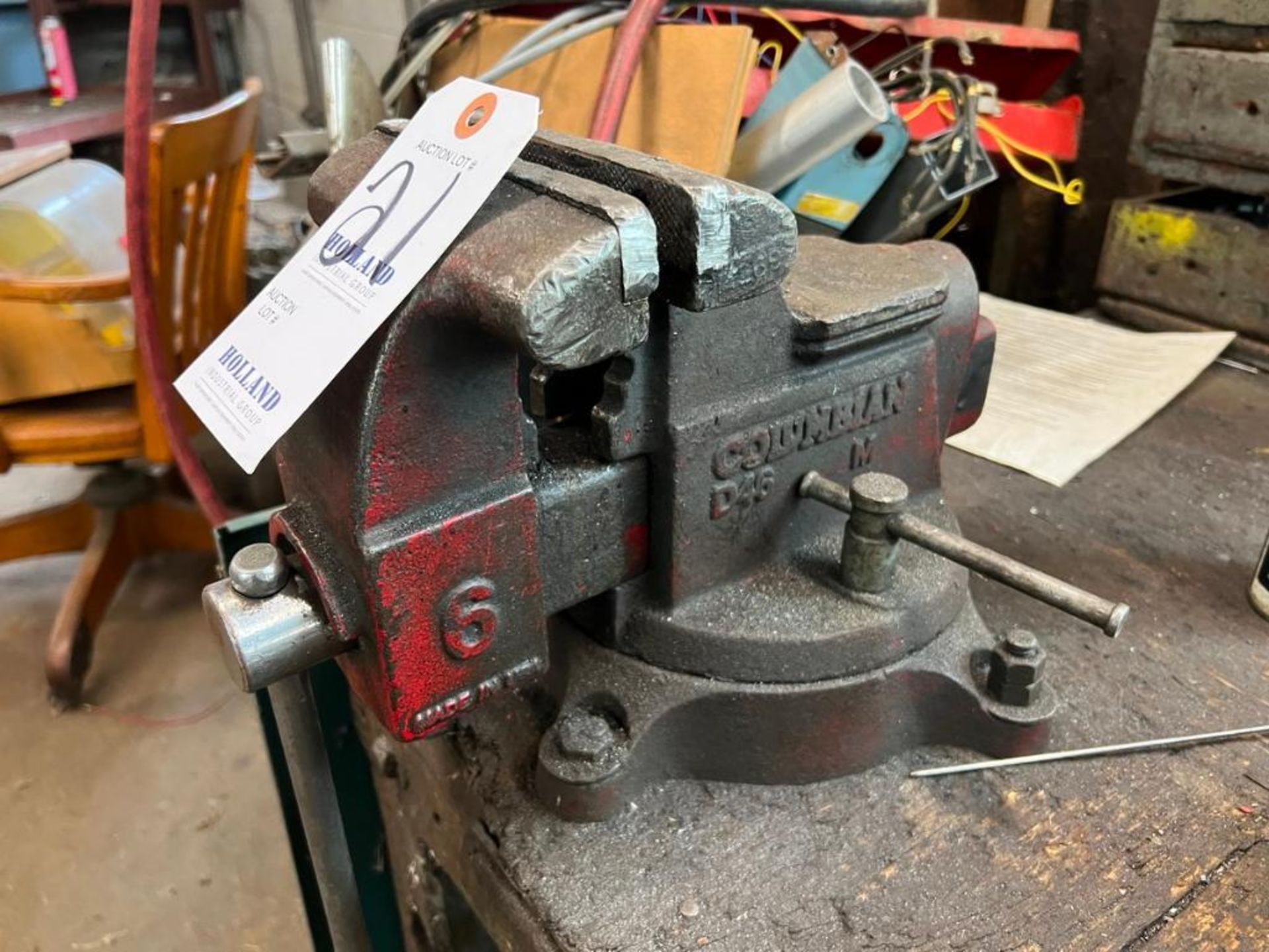 Columbian Mdl: No. 6 6" bench Vise with swivel base, Located At 32 Mill St, Newport, ME 04953 - Image 2 of 3