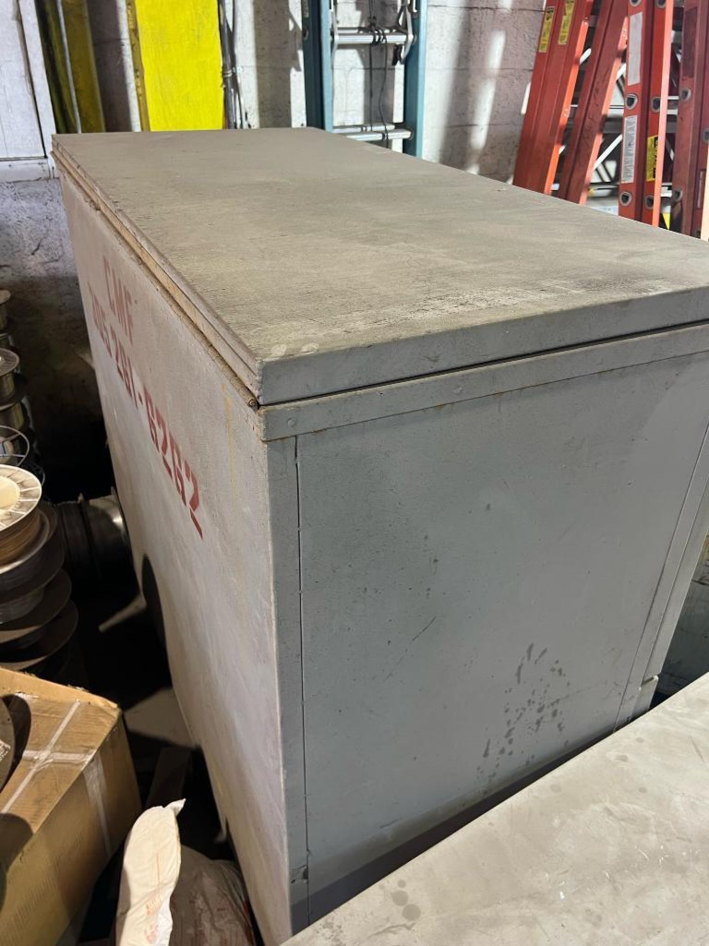 53" X 60" Metal Tool Box & Contents / Safety Equipments - Image 2 of 9