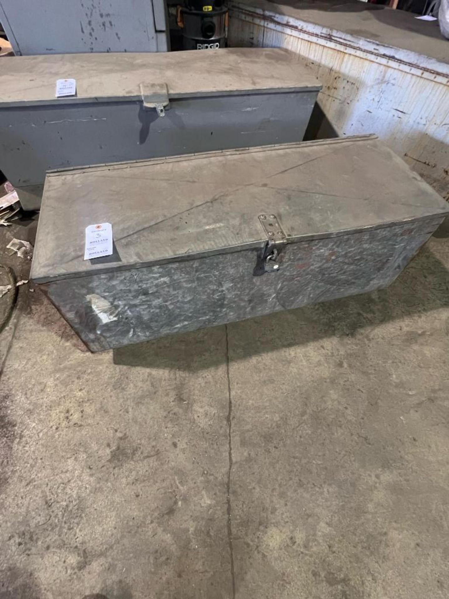17" X 48" Metal Tool Box on Casters sold with contents / Gaskets Material