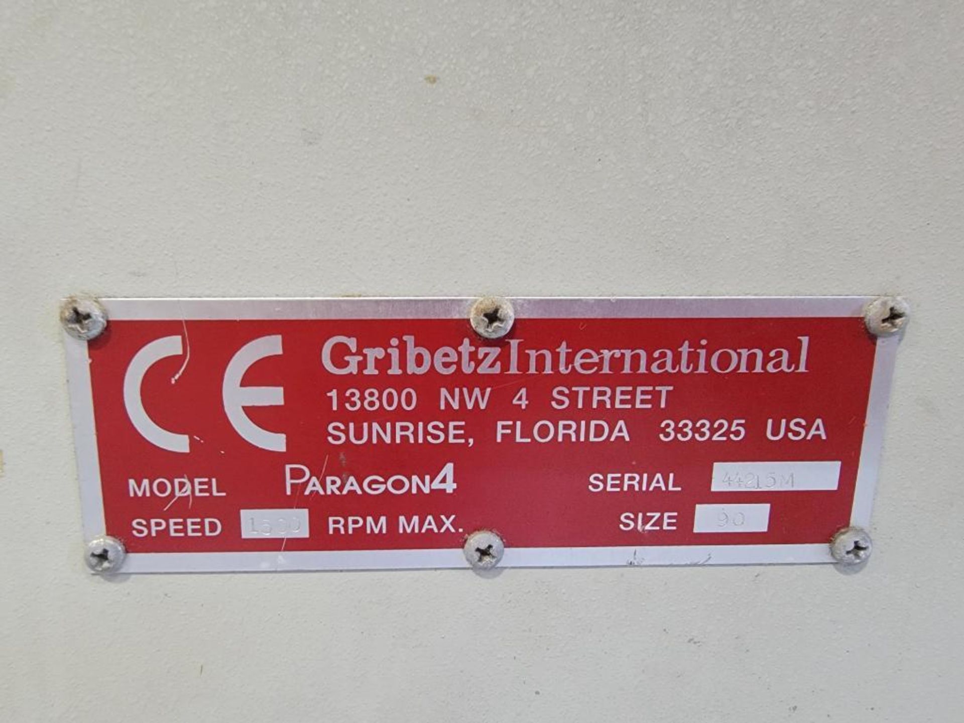 Gribetz International 90" Paragon4 Quilting Machine Model M4 Chainstitch, SX6-3 Needle Spacing, S/N - Image 8 of 20