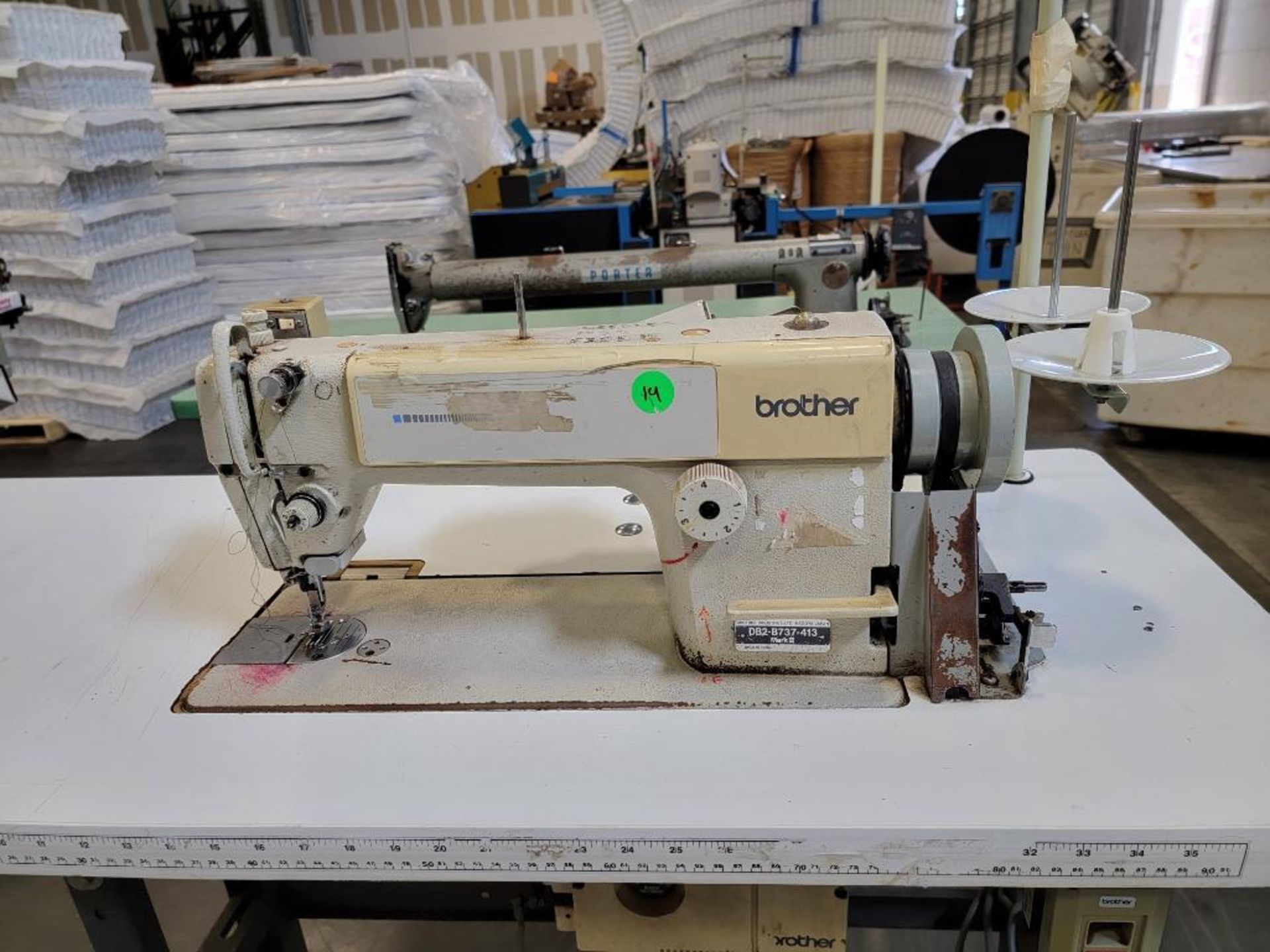 Brother Sewing Machine, Model DB2-B737-413 S/N E0002221 - Image 3 of 4