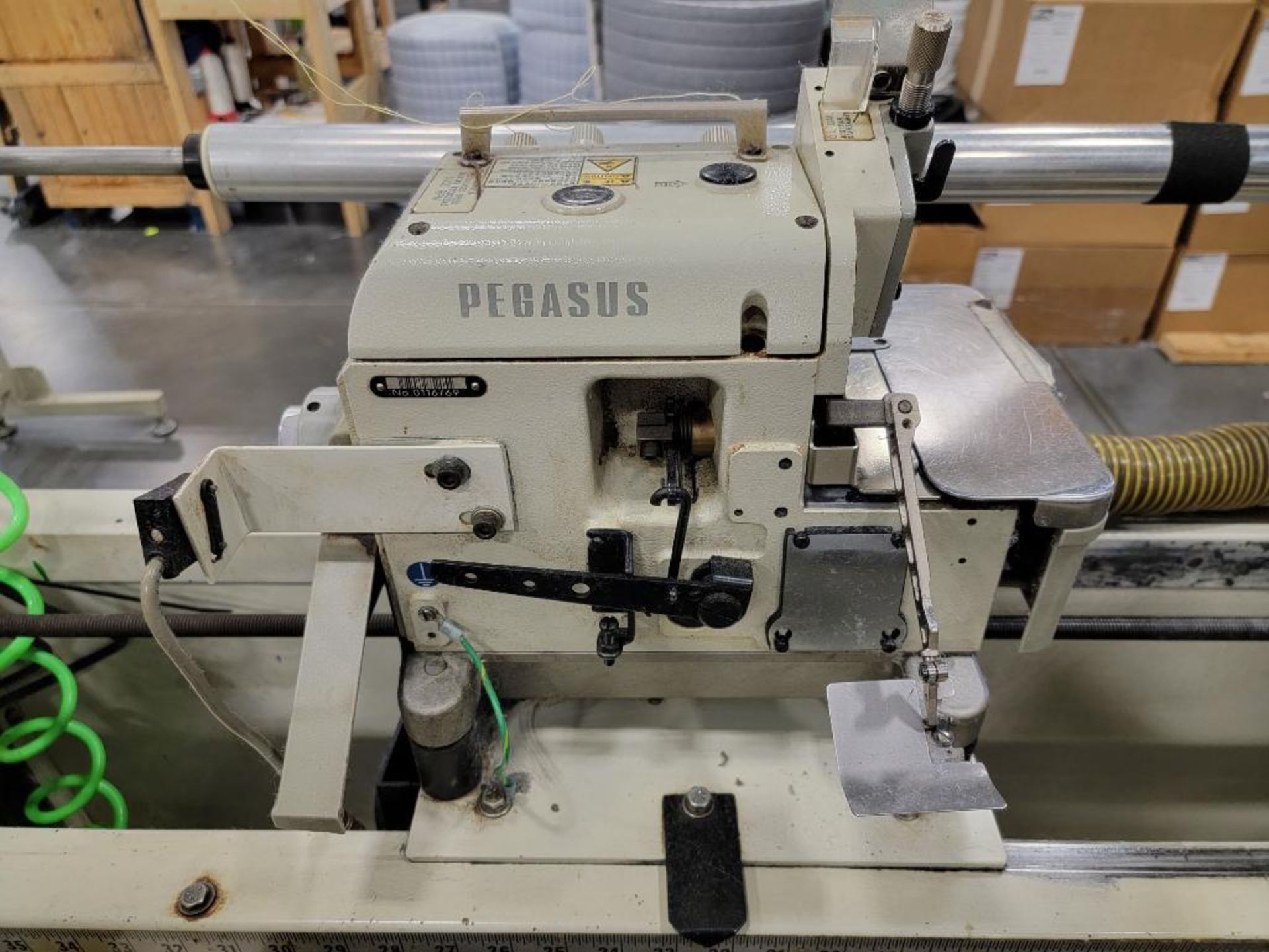 Atlanta Attachment Mattress Boarder Sewing Machine [25065], complete with (2) Pegasus Sewing Heads, - Image 3 of 18