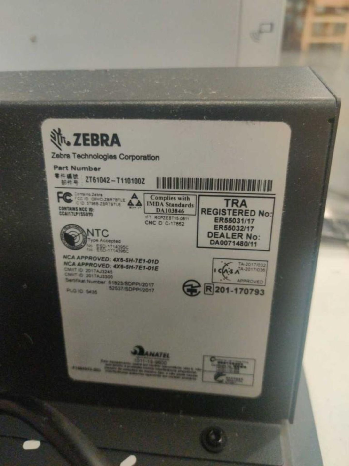 Zebra Label Printer ZT610 19" x 10 1/2" x 15" - Image 10 of 10