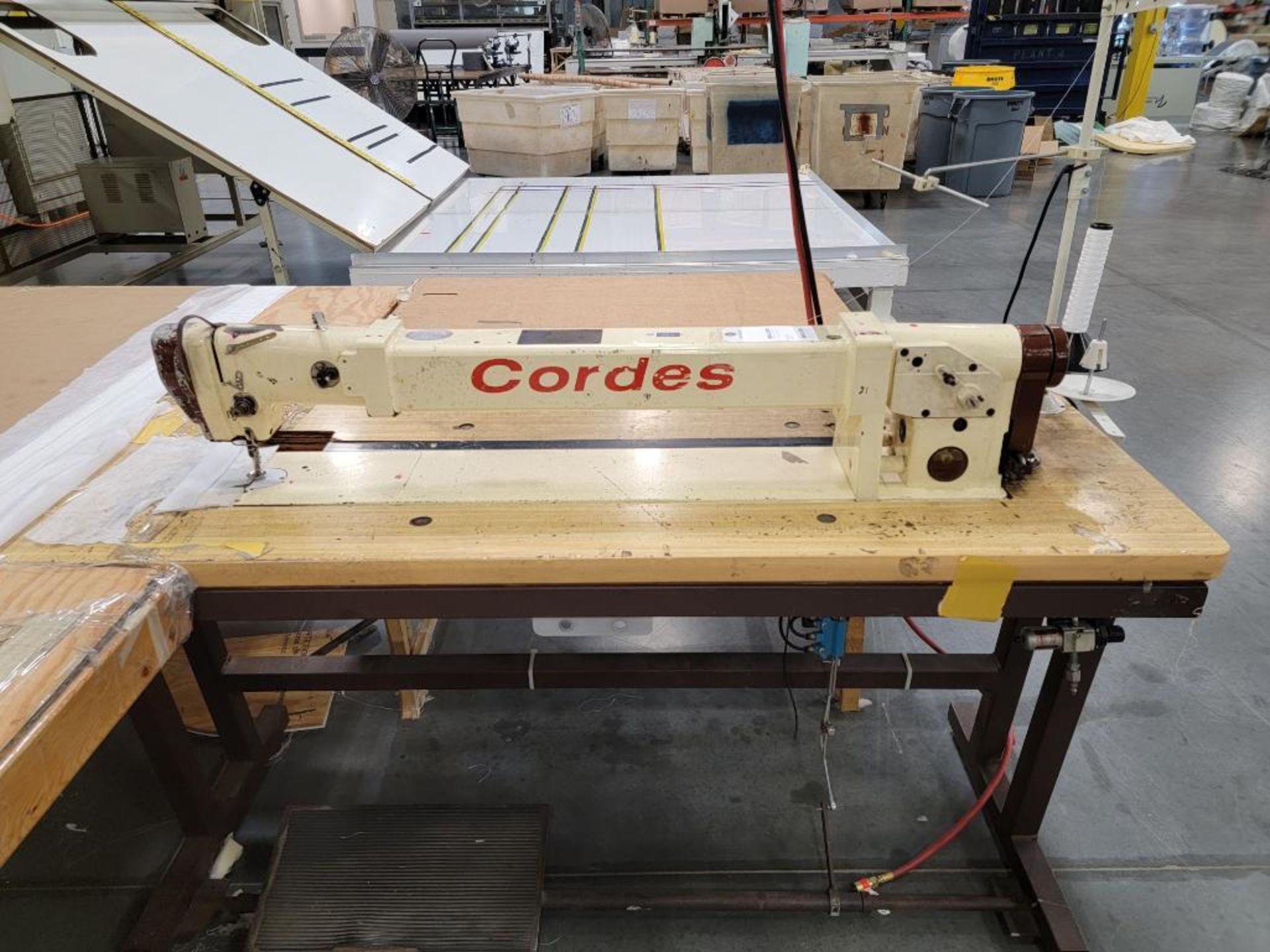 Cordes Long Arm Sewing Machine [25073], 36" Throat, complete with Table, Foot Petal, and Servo Motor