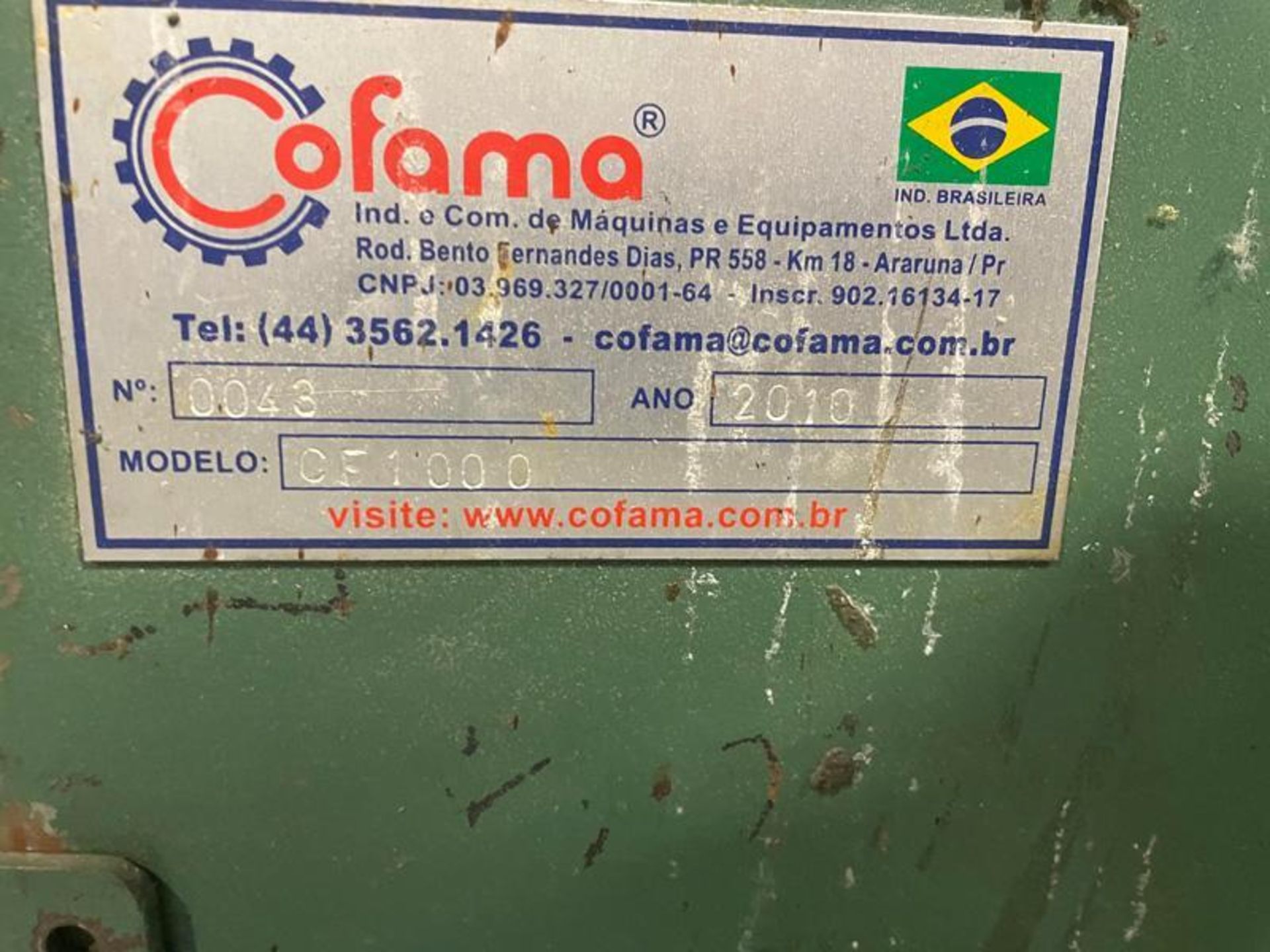 Cofama Shredder Model CF1000 SER#0043 30HP Year 2010 - Image 6 of 6