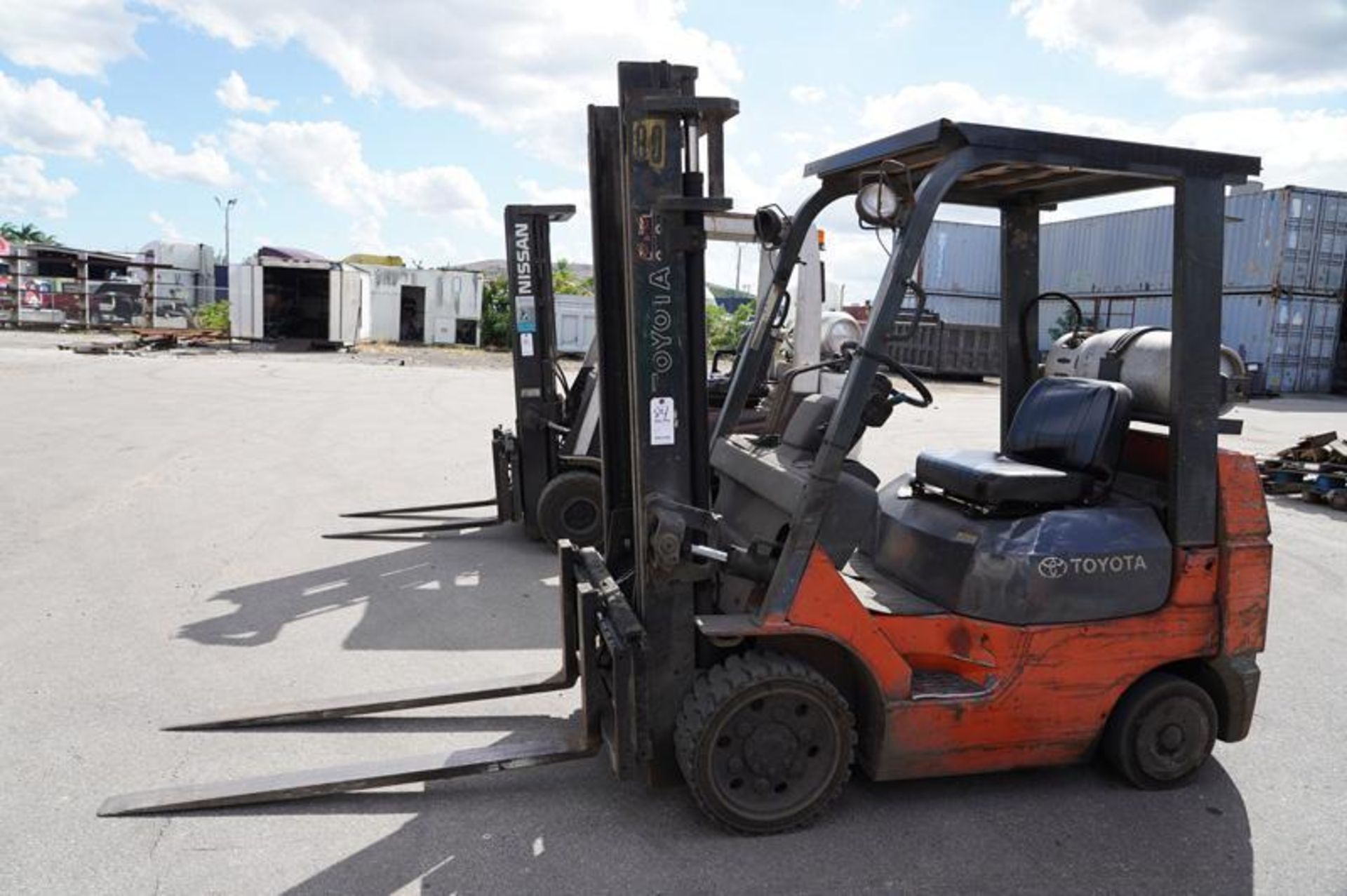 Toyota Mdl: 7FGCU25 5,000 Lbs. Propane Forklift, 5,000 Lbs Lift Capacity, Load Center 24'', Lift Spe