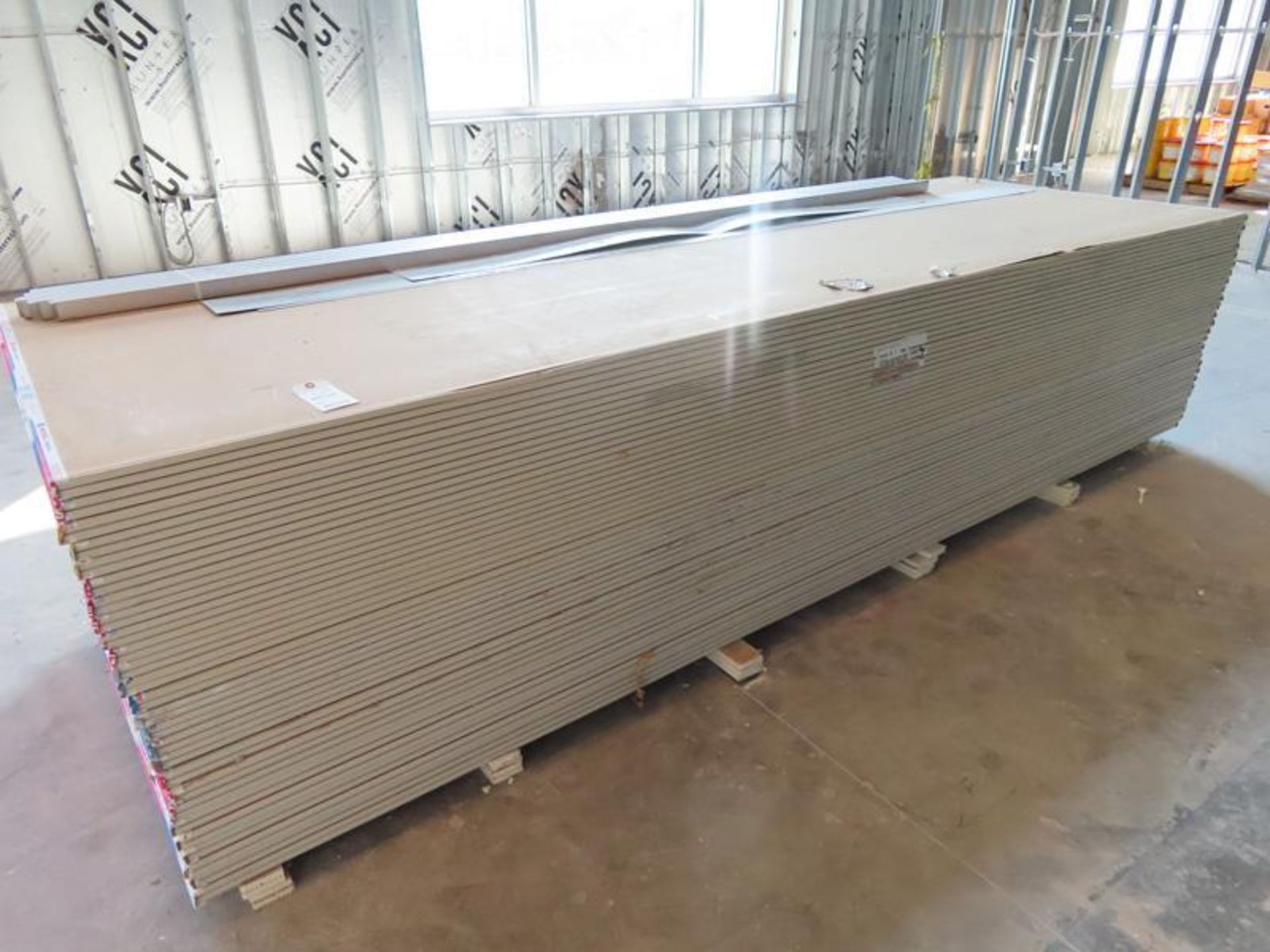 PALLET OF FIRECODE CORE TYPE X SHEETROCK, APPROXIMATELY 50 SHEETS