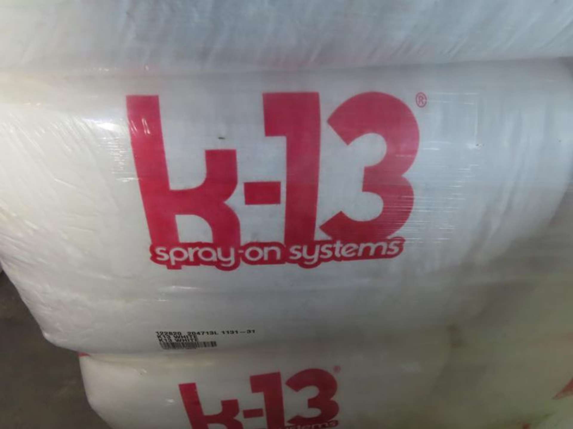 4 PALLETS OF K-13 SPRAY INSULATION