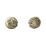 Early uninscribed coinage, Gold stater, Belgae chute type, wreath, cloak and crescents, rev.