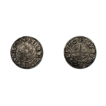 Aethelred II (978-1016), Penny, crux type, Lincoln, moneyer Elfsige, bare-headed bust left with