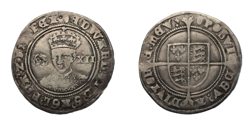 Edward VI (1547-1553), Shilling, fine silver issue, Tower mint, crowned facing bust dividing Tudor