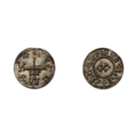 Cnut of Northumbria (895-920), Penny, Danish Northumbria, York mint, inverted patriarchal cross with