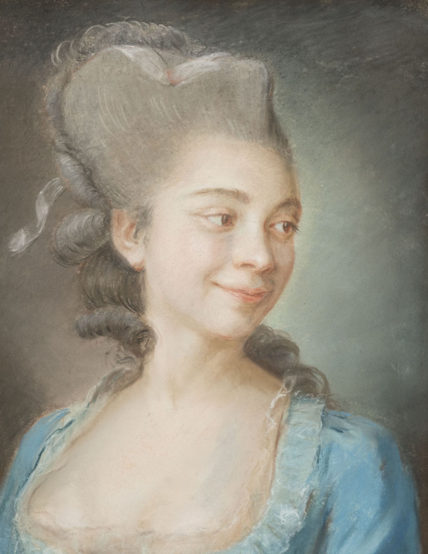 Jean Étienne Liotard@ (1702-1789), Portrait de Madame d'Epinay, 1751-1752, pastel sur papier - Image 4 of 7