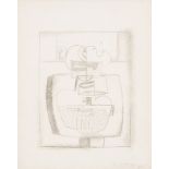 Le Corbusier (1887-1965), Nature morte au masque , 1931, mine d'argent sur papier glacé, signé et d