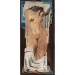 Jean Souverbie (1891-1981), Nu féminin, 1926, huile sur toile, signée et datée, 96,5x44 cm