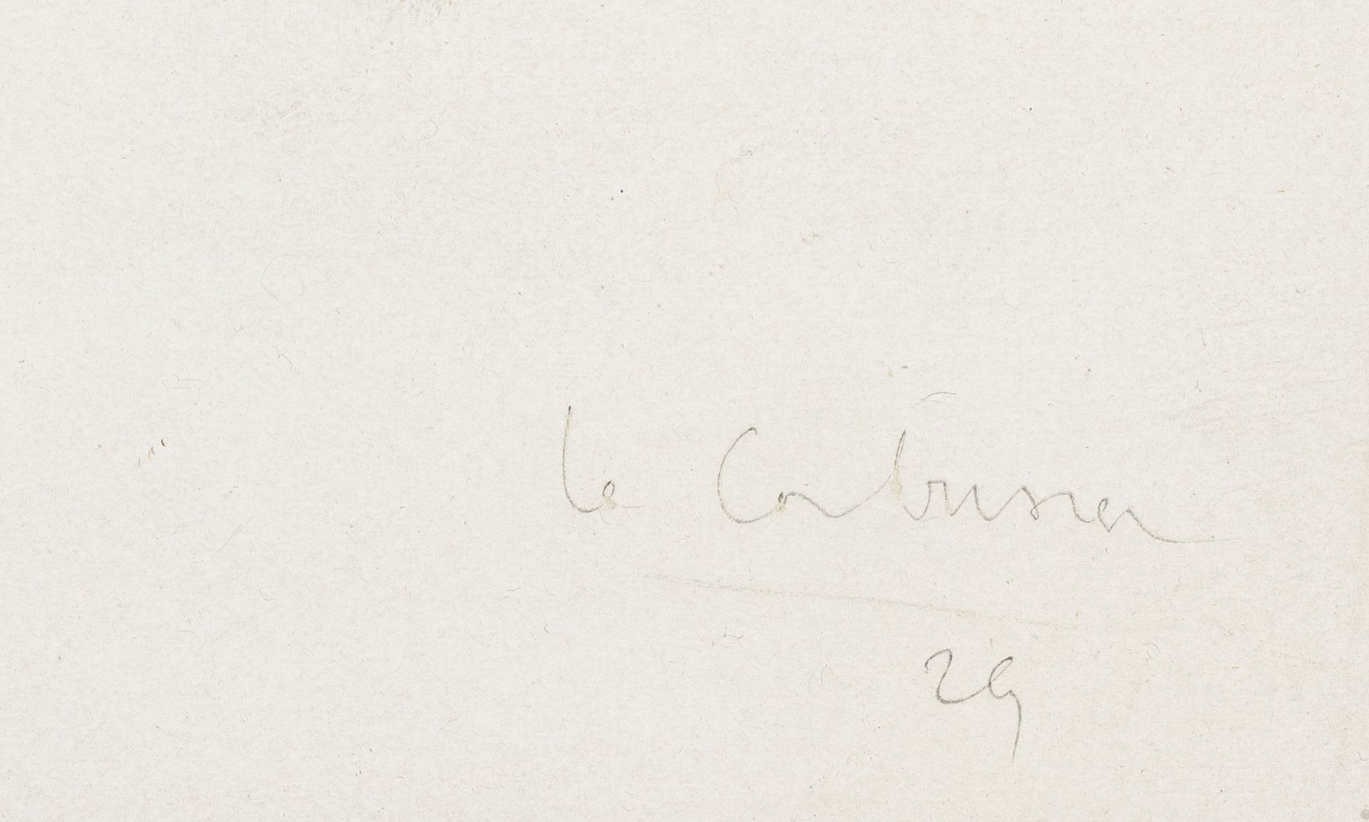 Le Corbusier (1887-1965), Portait d'enfant, 1929, crayon sur papier, signé et daté, 23x19 cm - Image 4 of 5