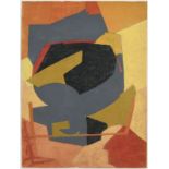 Serge Poliakoff (1900-1969), Composition abstraite , 1949, gouache sur papier, signée, 64x48 cm