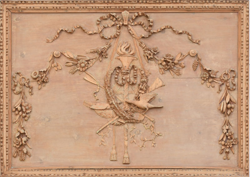 Exceptionnel ensemble de 5 panneaux et éléments de boiserie par Jean Jaquet (1754-1839) richement sc - Image 6 of 9