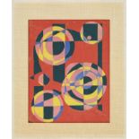 Serge Poliakoff (1900-1969), Etude pour une composition géométrique , 1938, gouache sur papier mont