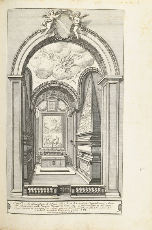 ARCHITECTURE ROSSI. Insignium Romae Templorum prospectus exteriores interioresque acelebrioribus arc - Image 5 of 6