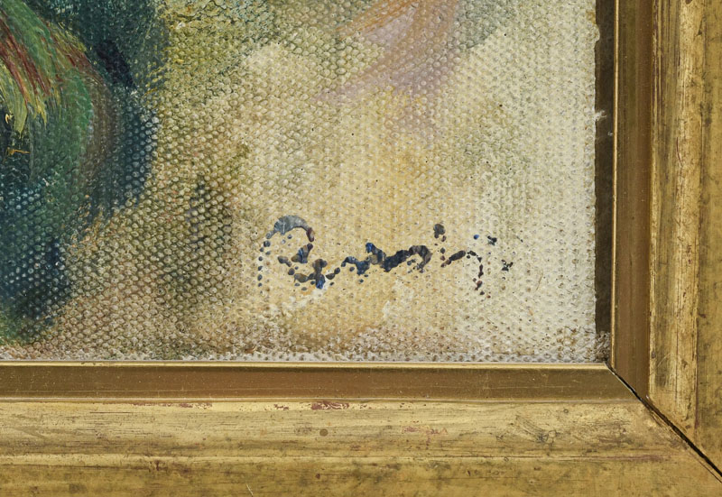 Pierre-Auguste Renoir (1841-1919), Poissons sur une feuille verte (1914-1919), huile sur toile, tam - Image 4 of 5