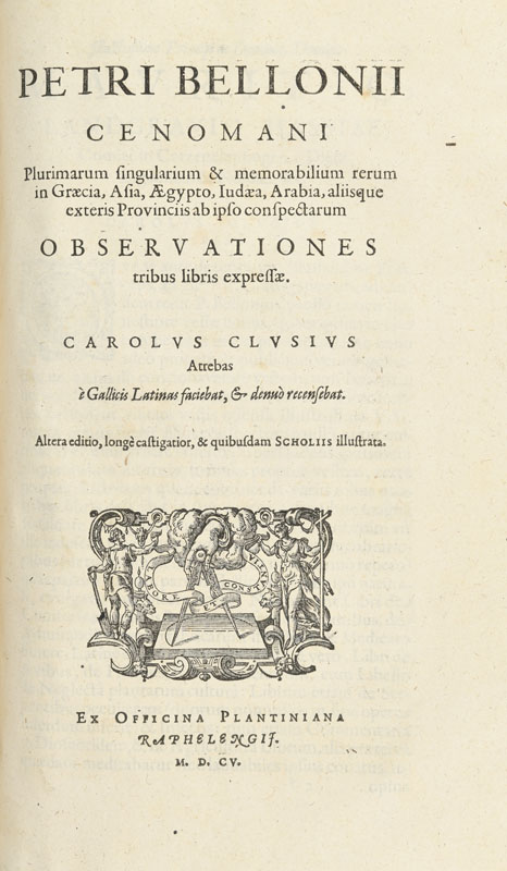 L'ÉCLUSE (Charles de). Exoticorum libri decem. Leyde, Plantin-Raphalengius, 1605. 1 vol. in-folio pl - Image 5 of 6