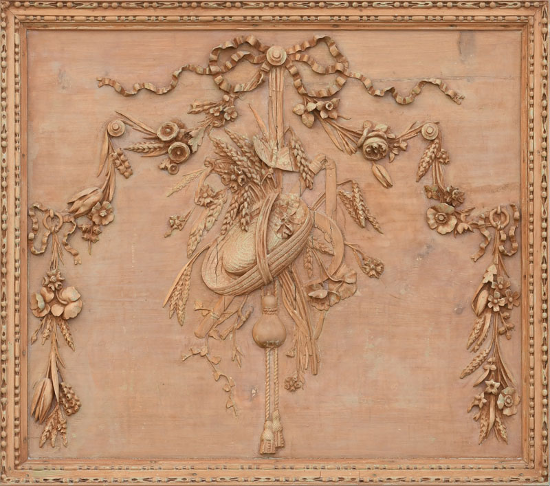 Exceptionnel ensemble de 5 panneaux et éléments de boiserie par Jean Jaquet (1754-1839) richement sc - Image 4 of 9