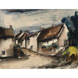 Maurice de Vlaminck (1876-1958), Rue de village , gouache, aquarelle et encre sur papier, signée, 4