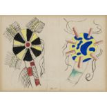 Fernand Léger (1881-1955), "Composition aux tourniquets", 1935, monogrammée et datée, 20x28 cm