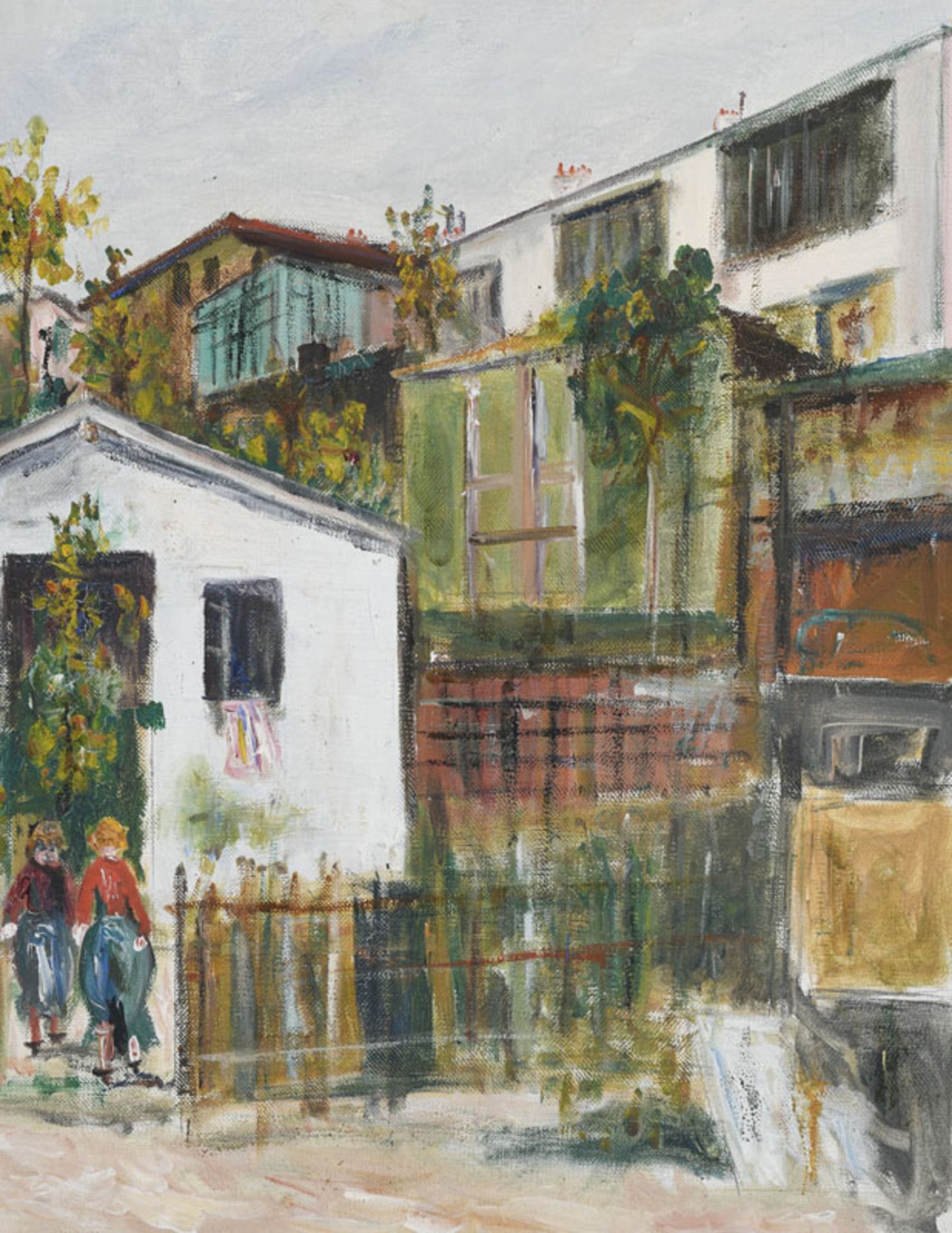 Maurice Utrillo (1883-1955), Le maquis de Montmartre , 1932, huile sur toile, signée et datée, 53,5 - Image 5 of 9