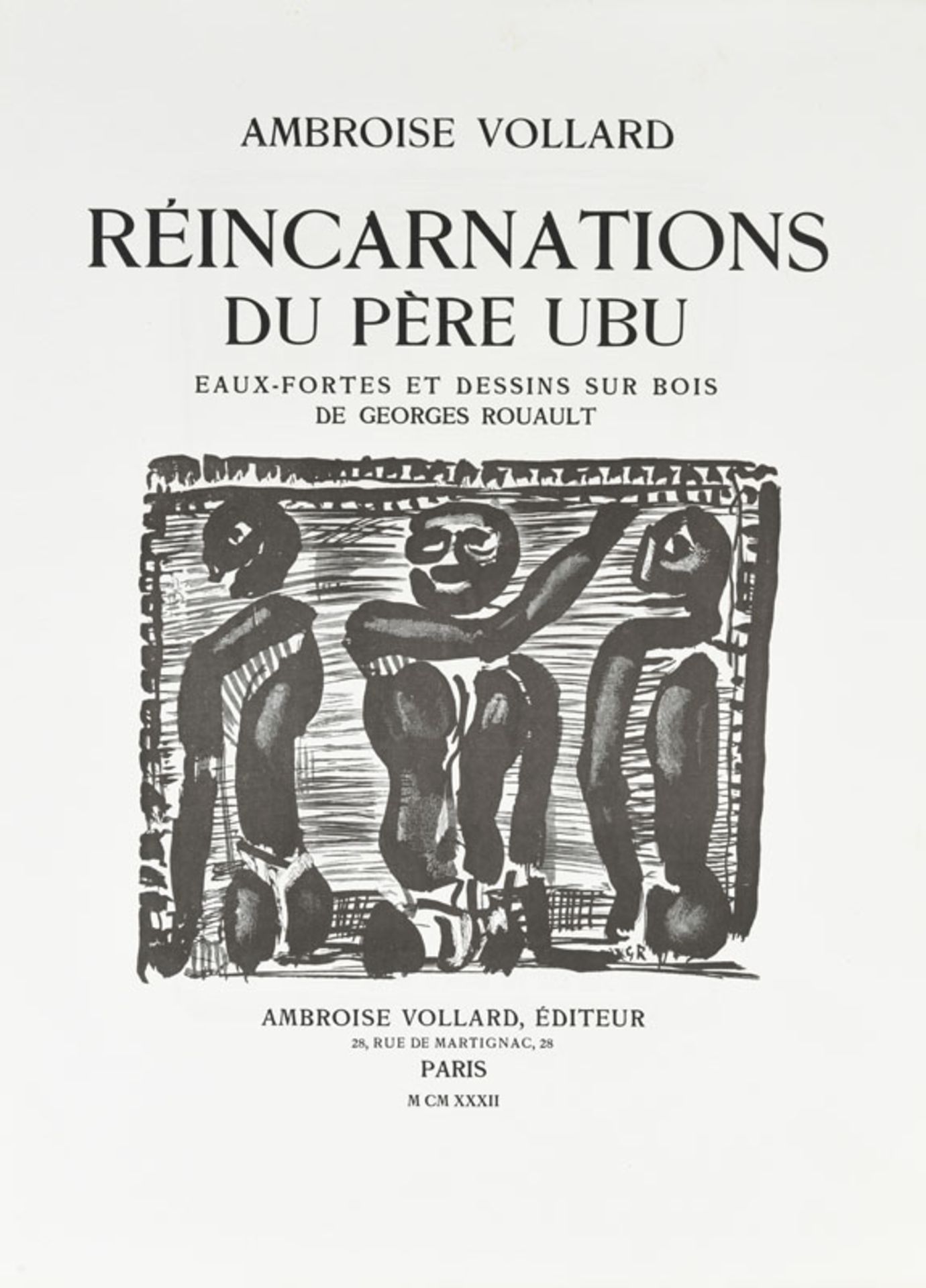 ROUAULT (Georges) - VOLLARD (Ambroise). Réincarnations du Père Ubu. Ambroise Vollard, 1932. Fort in- - Image 3 of 6