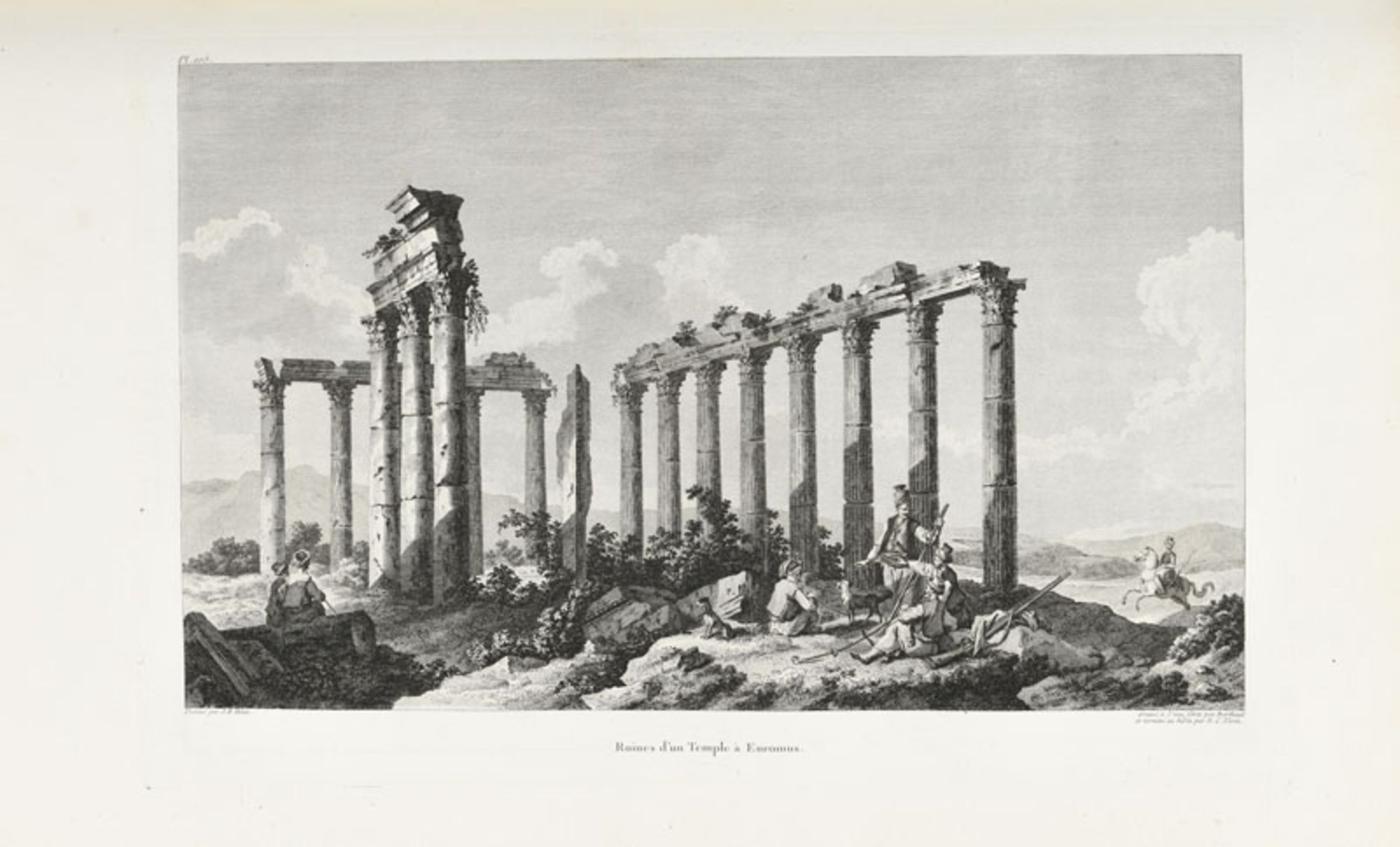 VOYAGE CHOISEUL-GOUFFIER. Voyage pittoresque de la Grèce. Paris, J. J. Blaise, 1782. 2 vol. in-folio