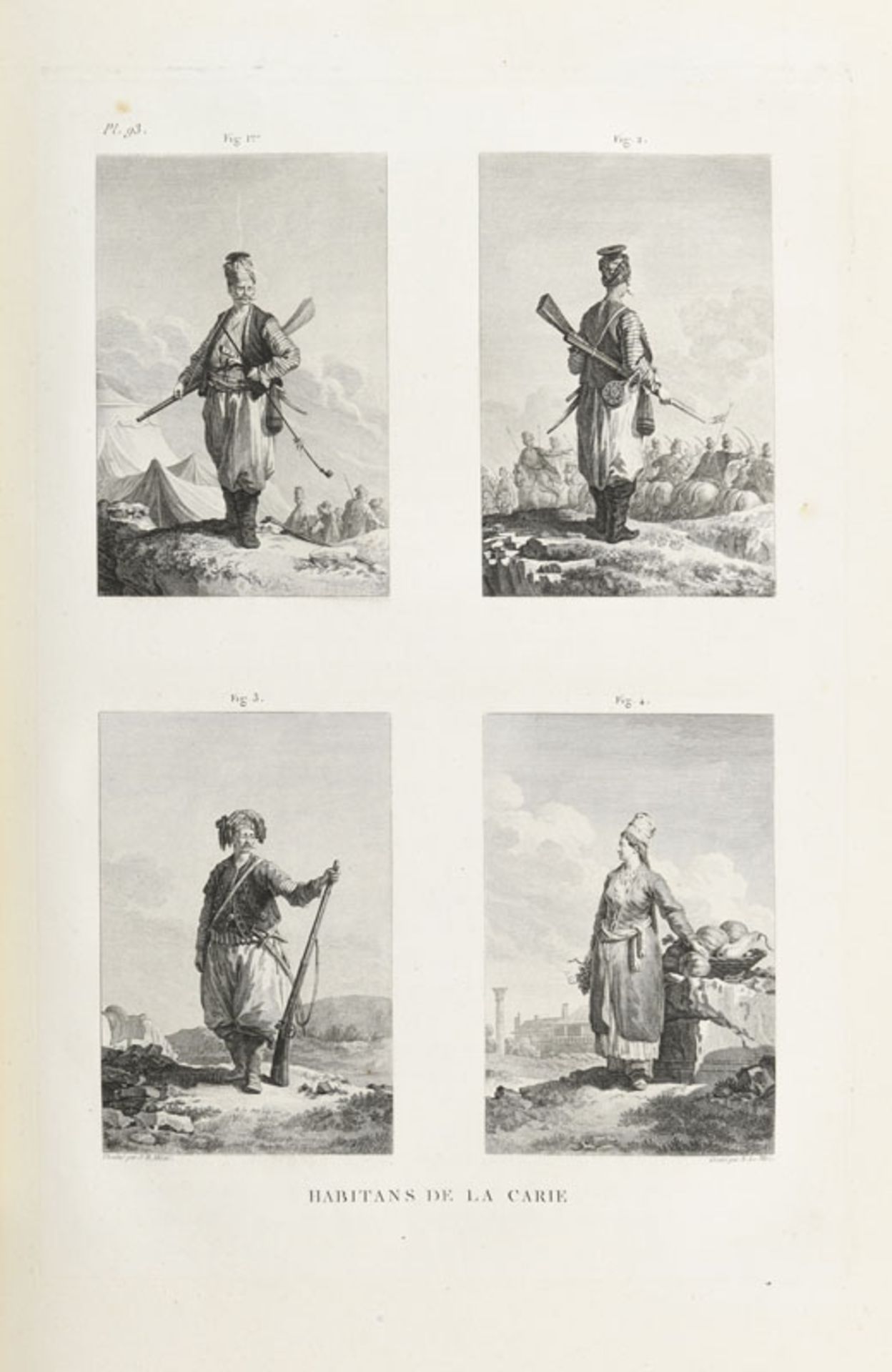 VOYAGE CHOISEUL-GOUFFIER. Voyage pittoresque de la Grèce. Paris, J. J. Blaise, 1782. 2 vol. in-folio - Image 6 of 7