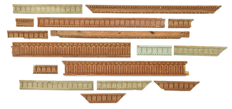 Exceptionnel ensemble de 5 panneaux et éléments de boiserie par Jean Jaquet (1754-1839) richement sc - Image 3 of 9