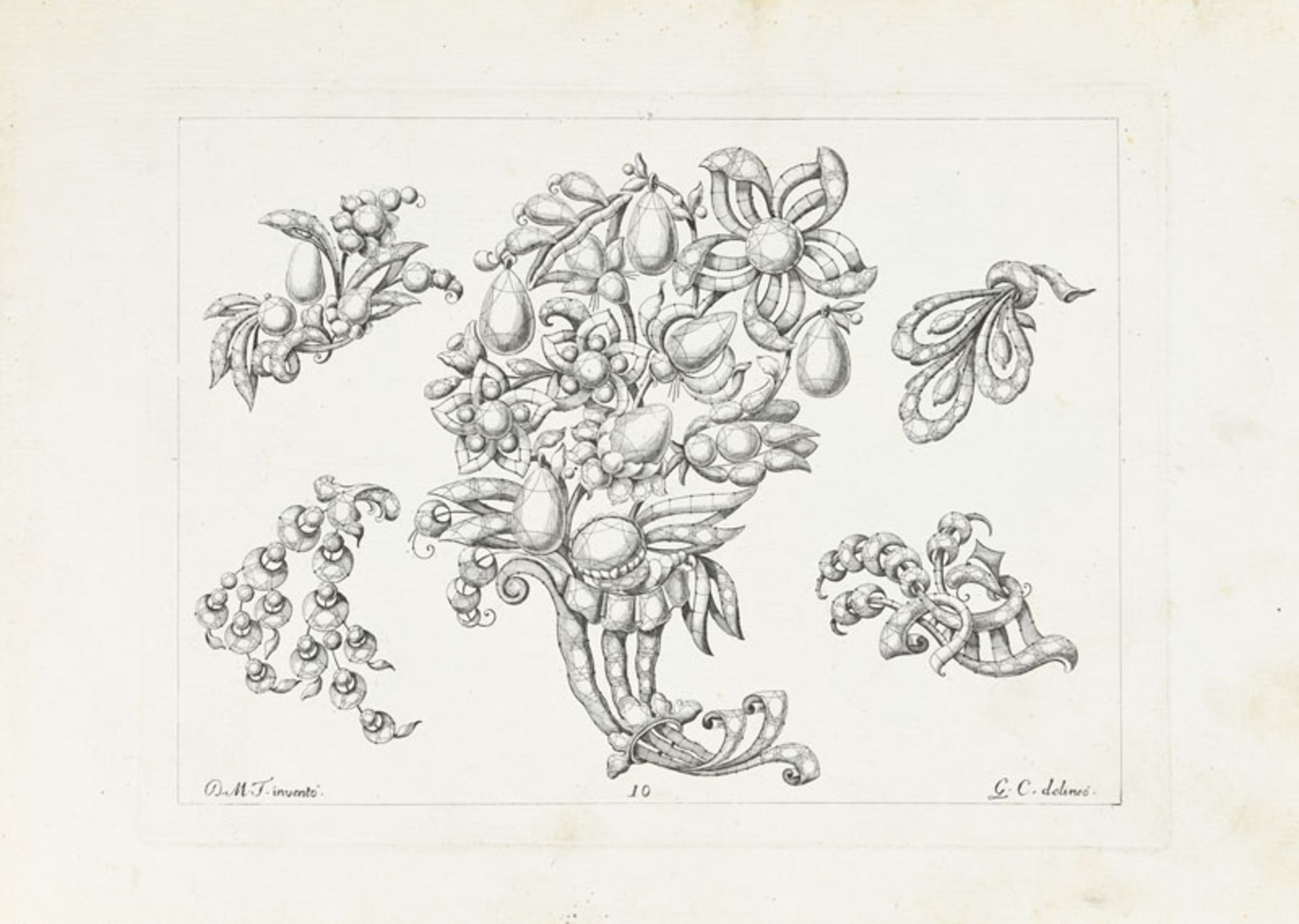 JOAILLERIE. Ensemble de 2 ouv. entièrement gravés de motifs de joaillerie du XVIIIe s. 2 vol. in-fol - Image 7 of 7