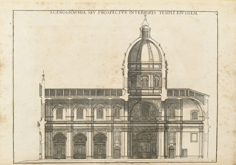 ARCHITECTURE ROSSI. Insignium Romae Templorum prospectus exteriores interioresque acelebrioribus arc - Image 3 of 6