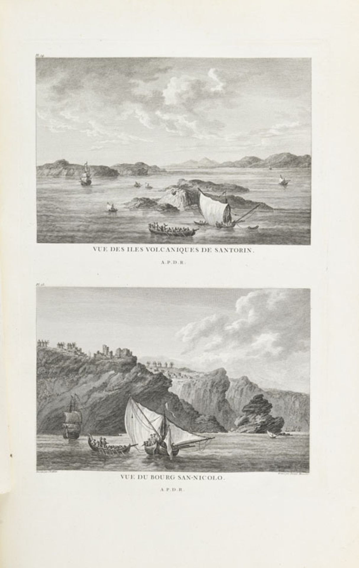 VOYAGE CHOISEUL-GOUFFIER. Voyage pittoresque de la Grèce. Paris, J. J. Blaise, 1782. 2 vol. in-folio - Image 4 of 7
