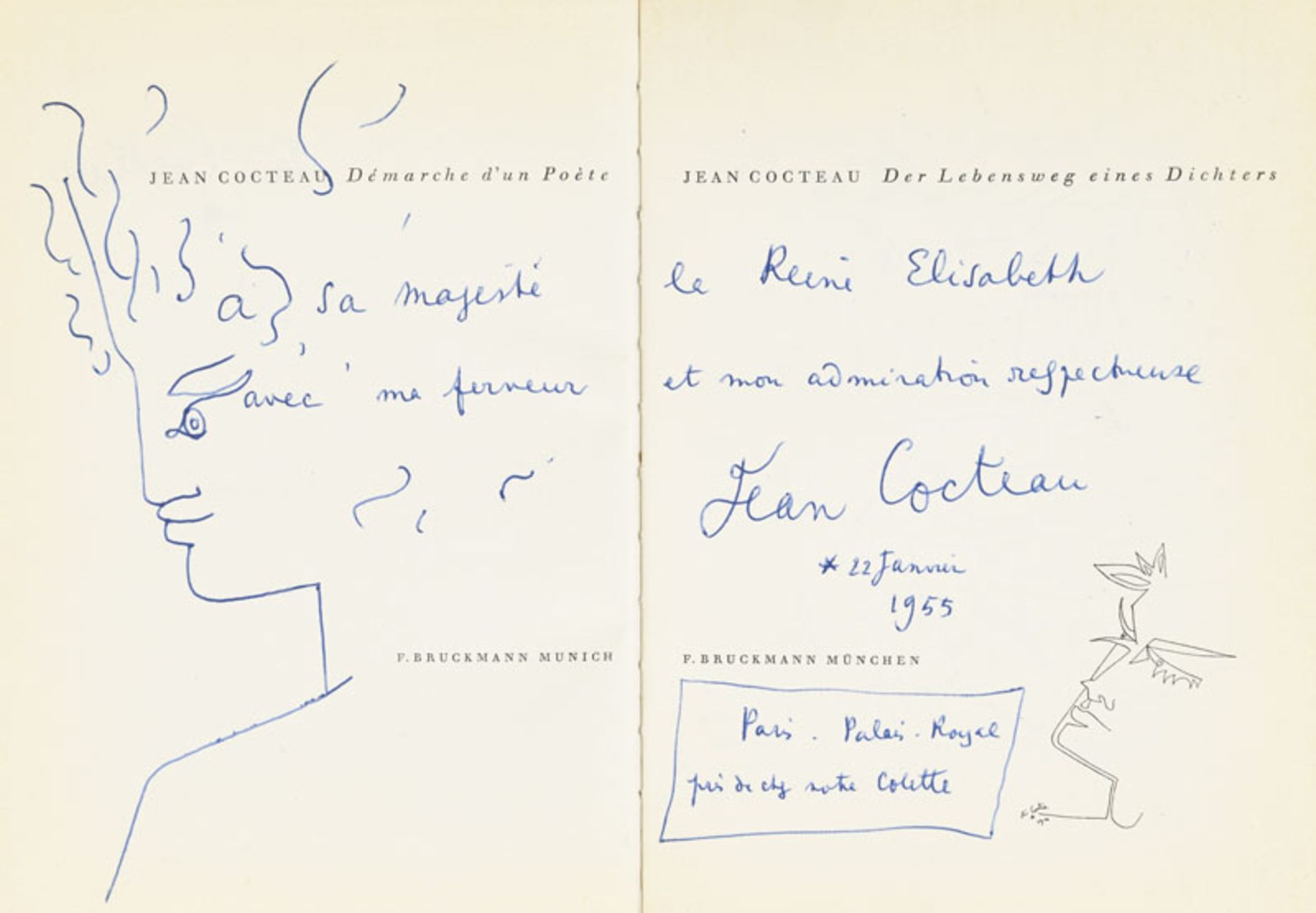 COCTEAU (Jean). Ensemble de 3 ouv. en 3 vol. broché enrichis d'envois dédicaces de l'auteur - Image 3 of 3