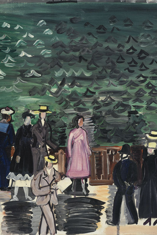 Raoul Dufy (1877-1953), Promenade sur la jetée de Sainte-Adresse , c.1924, huile sur toile, signée, - Image 2 of 7