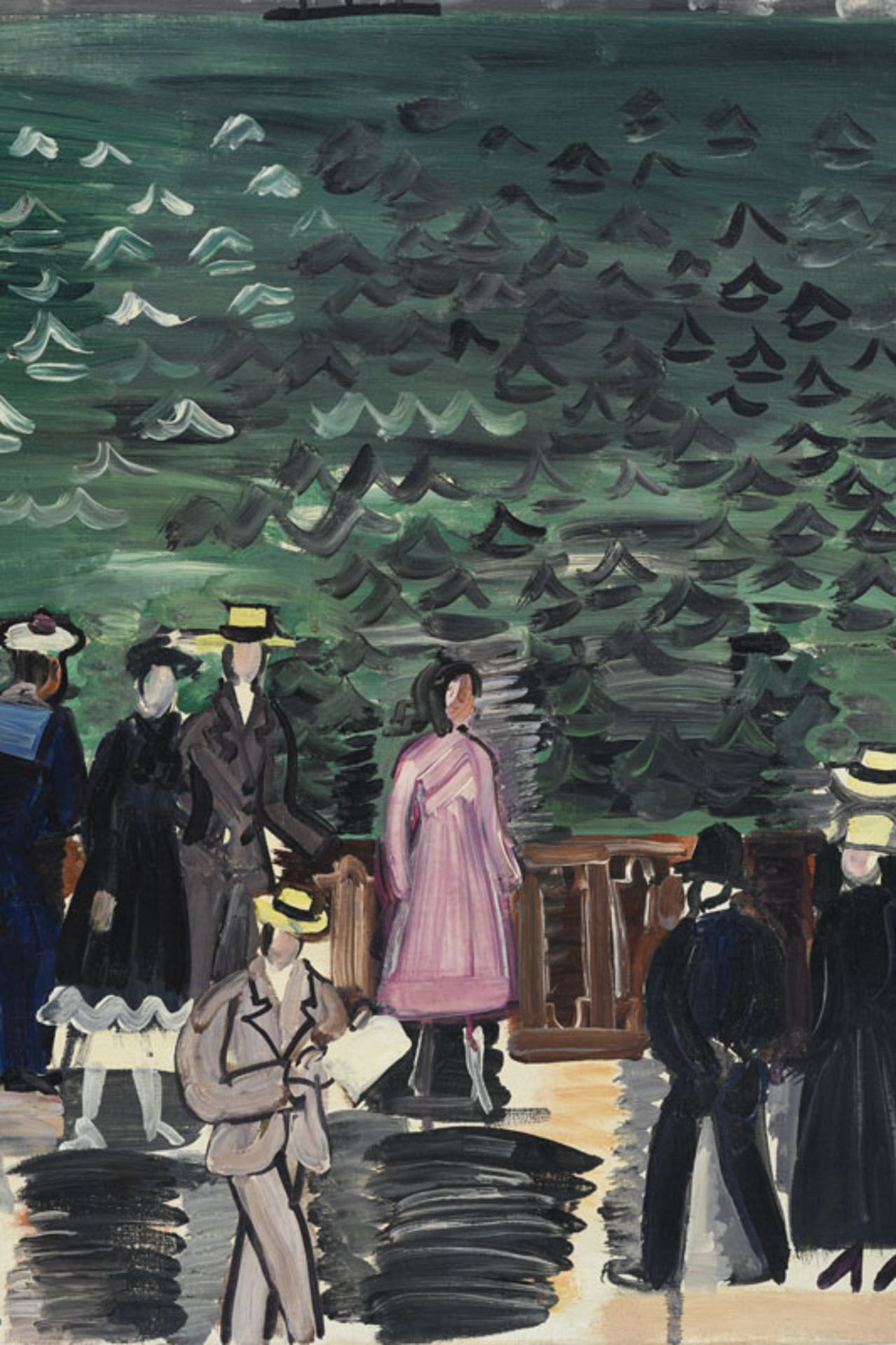 Raoul Dufy (1877-1953), Promenade sur la jetée de Sainte-Adresse , c.1924, huile sur toile, signée, - Bild 2 aus 7