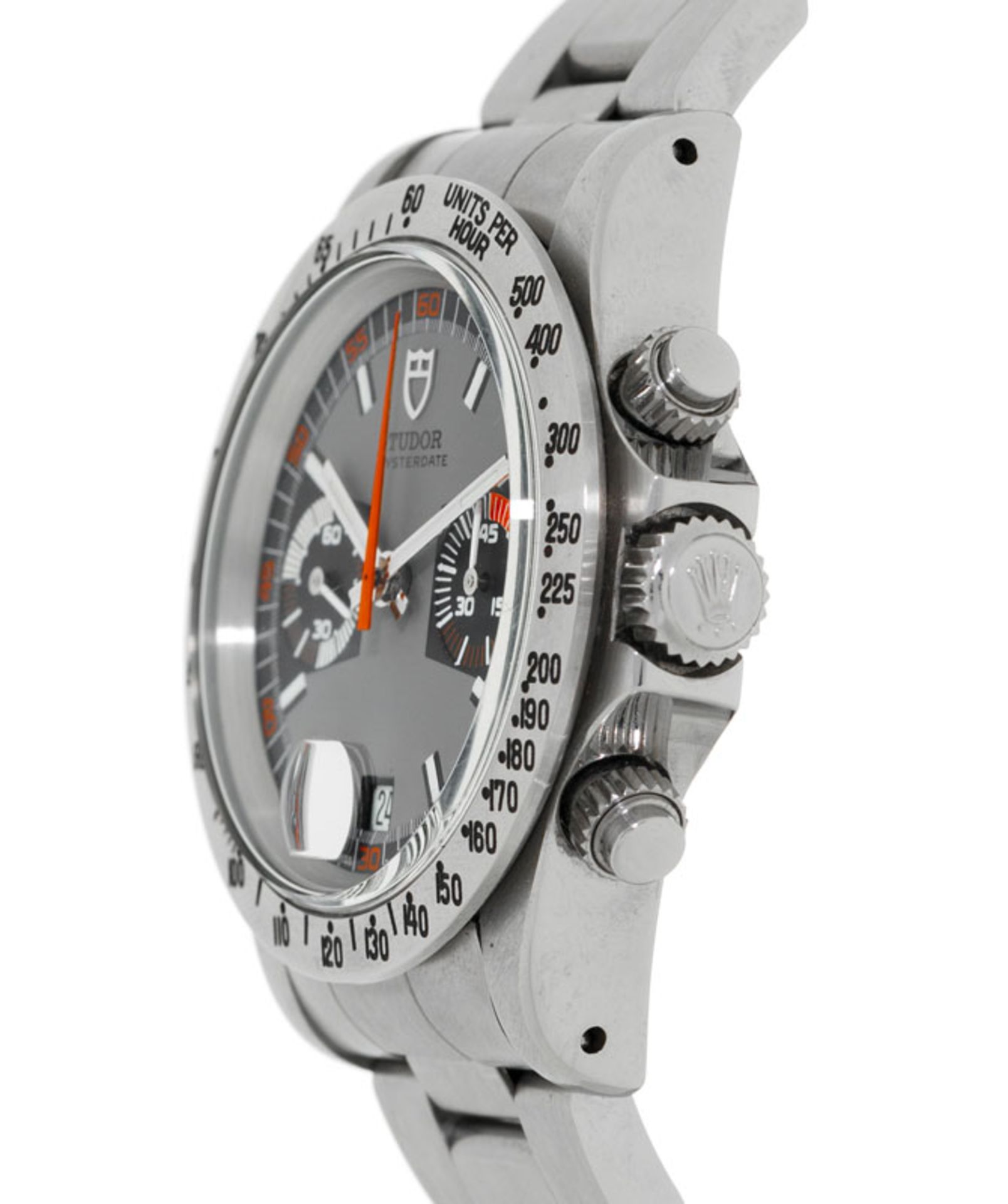 Tudor, Monte Carlo, réf. 7159/0, montre-bracelet chronographe en acier, années 1970, écrinTu - Bild 2 aus 5