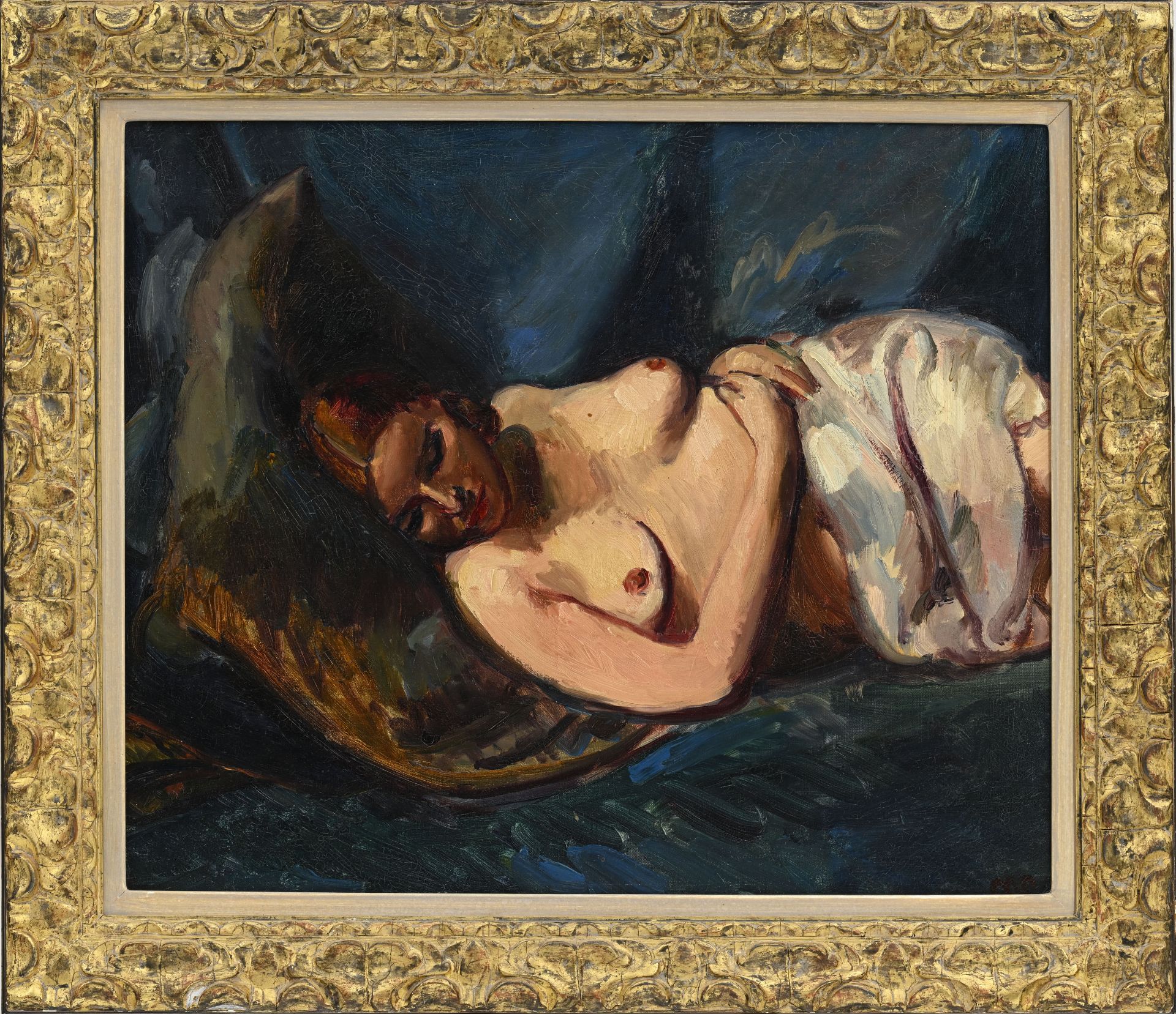 Matthew Smith (1879-1959), Modèle dormant , 1931, huile sur toile, monogrammée, 53,5x63,5 cm - Image 2 of 6