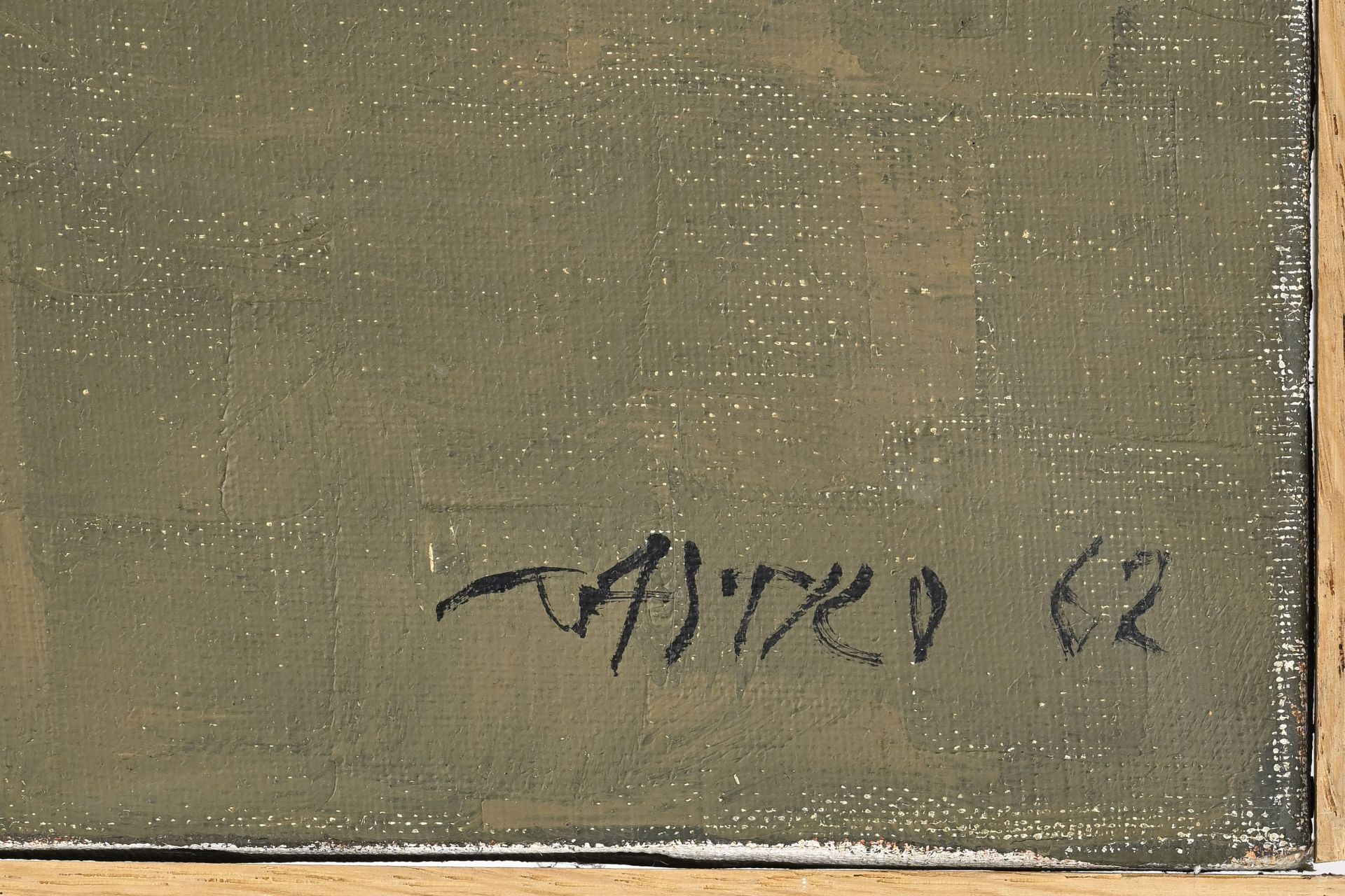 Sergio de Castro (1922-2012), L'atelier-été V 62 , 1962, huile sur toile, signée et datée, contresi - Image 5 of 6