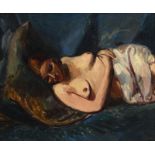 Matthew Smith (1879-1959), Modèle dormant , 1931, huile sur toile, monogrammée, 53,5x63,5 cm